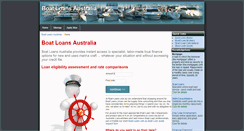 Desktop Screenshot of boat-loans.com.au
