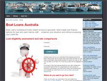 Tablet Screenshot of boat-loans.com.au